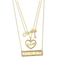 Noble Collection 3 gouden Harley Quinn kettingen - Suicide Squad