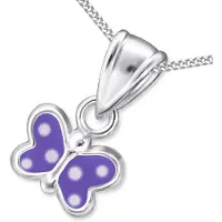 Montebello Princess by Montebello Ketting Bobla P - Meisjes - Zilver - Zirkonia - Vlinder - 38 cm