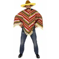 Vegaoo Mexicaanse poncho voor volwassenen