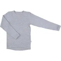 Joha - Kid's Shirt L/S Basic - Merino-ondergoed 120, purper/grijs