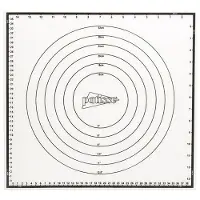 Patisse Profi bakmat antislip met bakinfo siliconen wit 42x39 cm