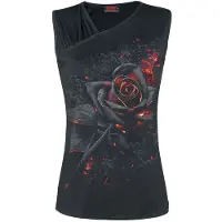 Spiral Top - Burnt Rose - S tot 4XL - voor Vrouwen - zwart - Maat XL