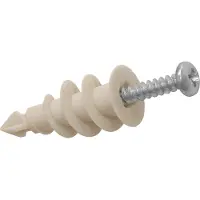 Toolstation Zelftappende gipsplaat-schroefpluggen nylon (100 Stuks)