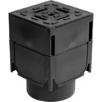 ACO Hexa Slotline inspectie/hoekstuk 2.0 Onderuitloop 110mm