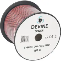 Devine SPA25/R speakerkabel, 2x 2.5 mm², 100 meter