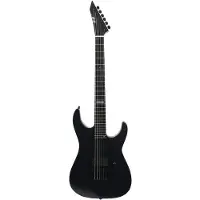 ESP E-II M-I Thru NT Black Satin met koffer