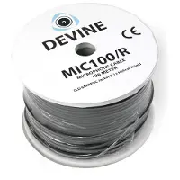 Devine MIC100/R audiokabel, 2x 0.226 mm², ø 6 mm, 100 m