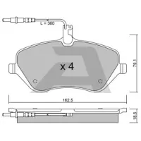 AISIN BPPE-1011 Remblokken