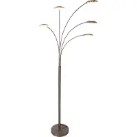 Mexlite Synna LED Vloerlamp | 22.5W 2700K 2500lm 827 | Dimbaar | Staal/Wit