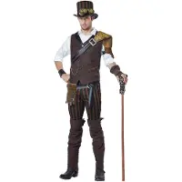 Vegaoo Steampunk avonturier kostuum voor mannen