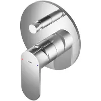 Hotbath Friendo F032 Inbouw Mengkraan Met Omstelknop Chroom - Kranen, Badkranen, Inbouw Badkranen - 8718924079614