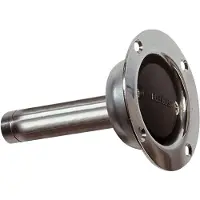 VETUS Airbleeding Nipple Round Straight Long Ss Zilver 19 mm