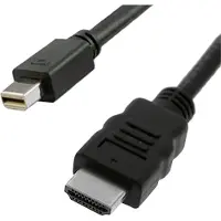 Value Mini DisplayPort 1.2 naar HDMI 2.0 kabel (4K 60 Hz) / zwart - 2 meter