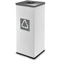 Easybin Eco flex 50 Liter vierkante afvalemmer Grijs