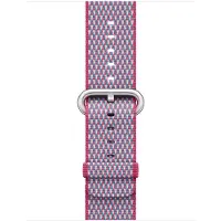 Apple Watch 38mm Nylon Woven Check Horlogeband Paars