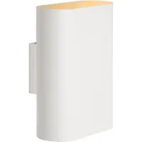Lucide ovalis wandlamp wit 2x9w