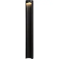 Lucide Sokkellamp buiten Combo, zwart, Aluminium, LED buitenlamp