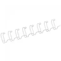Fellowes metalen draadrug 6 mm wit (100 stuks)