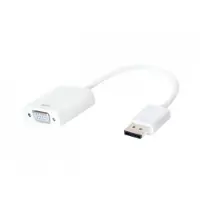 Logilink CV0059B DisplayPort Adapter [1x DisplayPort stekker - 1x VGA-bus] Wit 15.00 cm