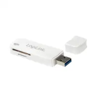 Logilink CR0034A geheugenkaartlezer USB 3.0 Wit