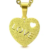 Montebello Ketting Azime - Dames - 316L Staal - Hart - 18 x 16 mm - 50 cm