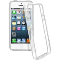 Puro Bumper Cover - Cadre de protection pour téléphone portable - gris, transparent - pour Apple iPhone 5