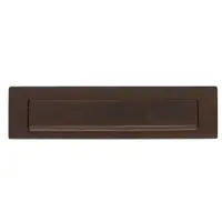 Intersteel Briefplaat met klep/regenrand mat bruin