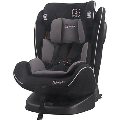 Siège auto BabyGO Grow Up 360° i-Size avec isoFix Zwart- Grijs (40