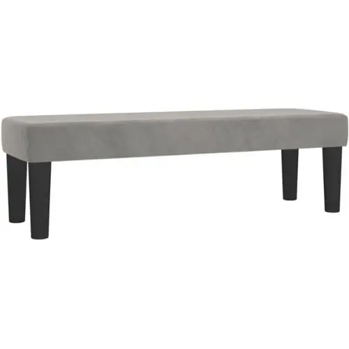 Bankje 110x40x49 cm stof donkergrijs kopen