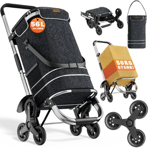 Cruiser ShoppingCruiser® 'Foldable' Boodschappentrolley | Opvouwbare Boodschappenwagen Afneembare Boodschappentas Koelvak Groen